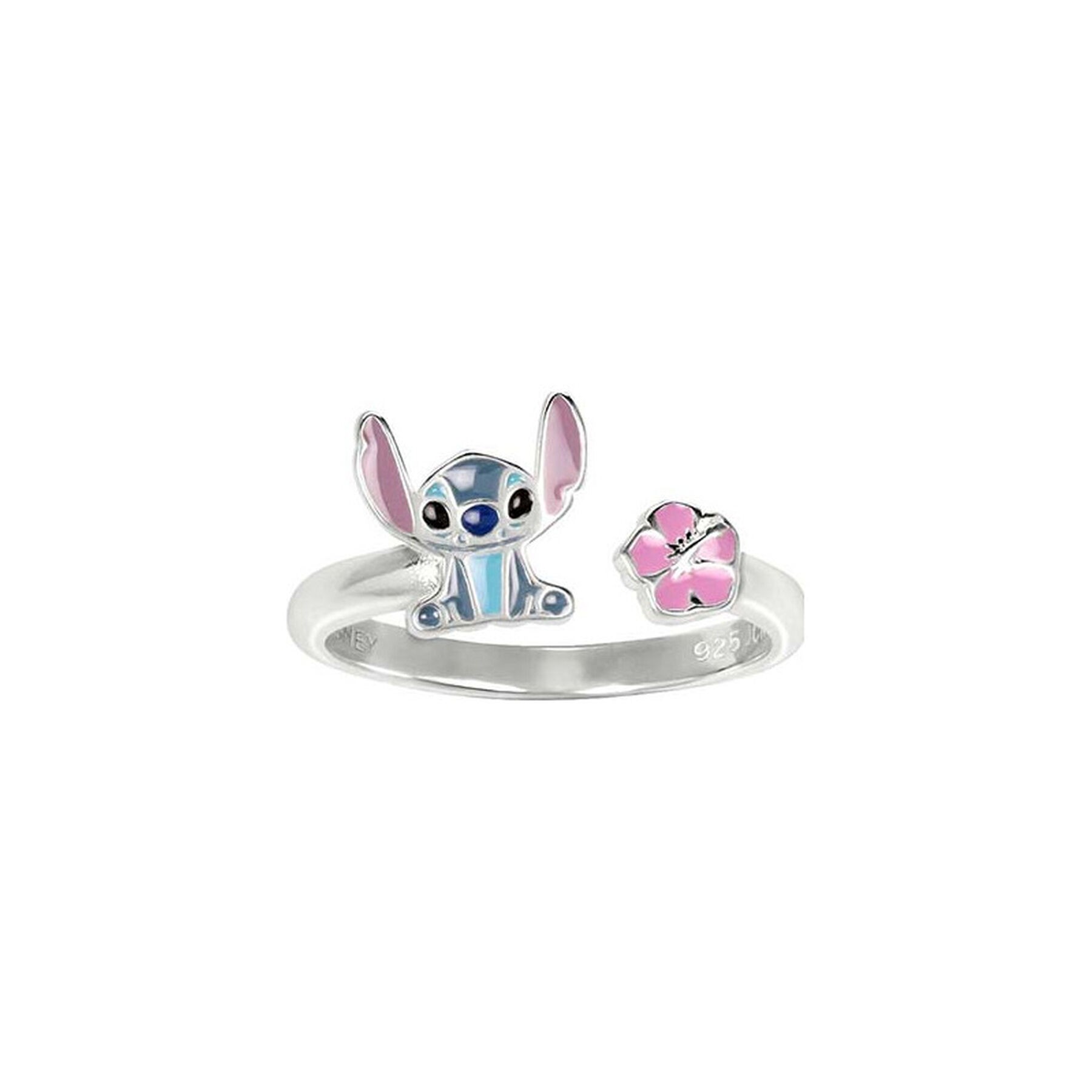 Anillo pie Stitch Disney plata
