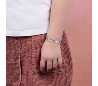 Pulsera Onaha Means Family Stitch Disney plata