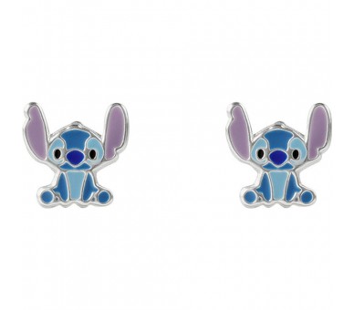 Pendientes Stitch Disney plata