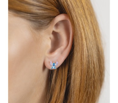 Pendientes Stitch Disney plata