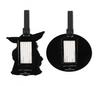 Set 2 Etiquetas de Equipaje Grogu The Mandalorian Star Wars