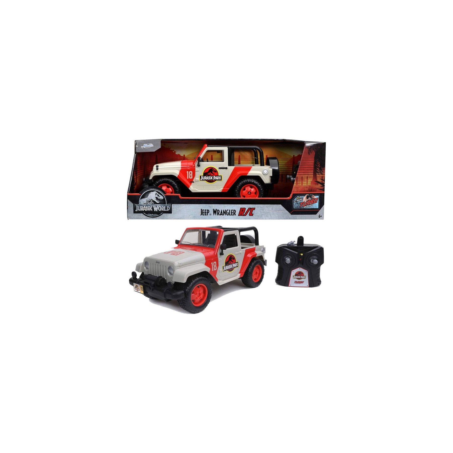 Coche radio control Jeep Wrangler Jurassic Park