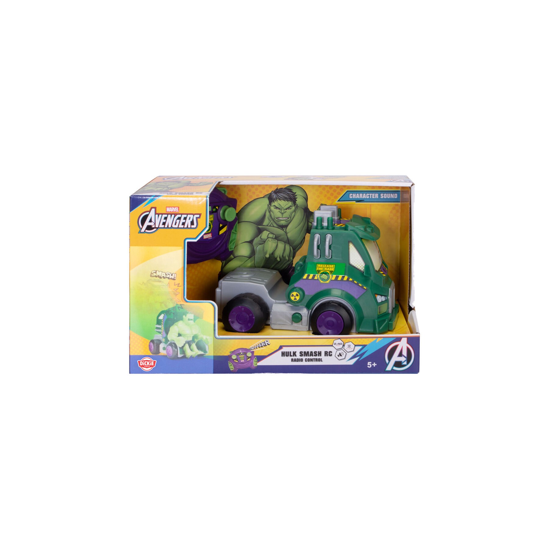 Vehiculo radio control Hulk Smash Los Vengadores Avengers Marvel