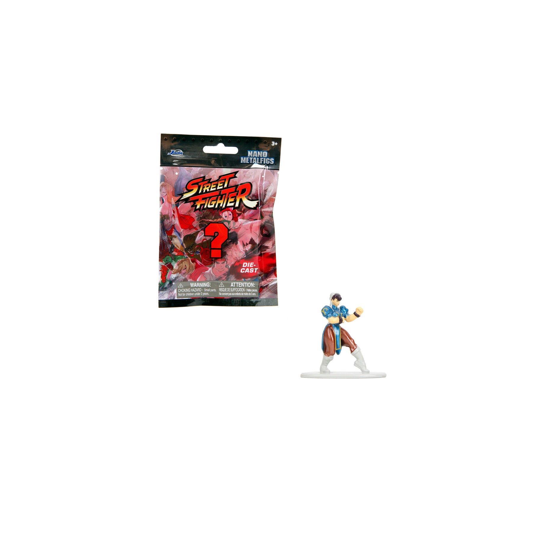 Figura sobre sorpresa metalfigs Street Fighter 4cm surtido