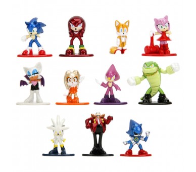 Figura sobre sorpresa metalfigs Sonic the Hedgehog 4cm surtido