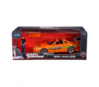 Blister figura Brian + Coche Toyota Supra Fast & Furious