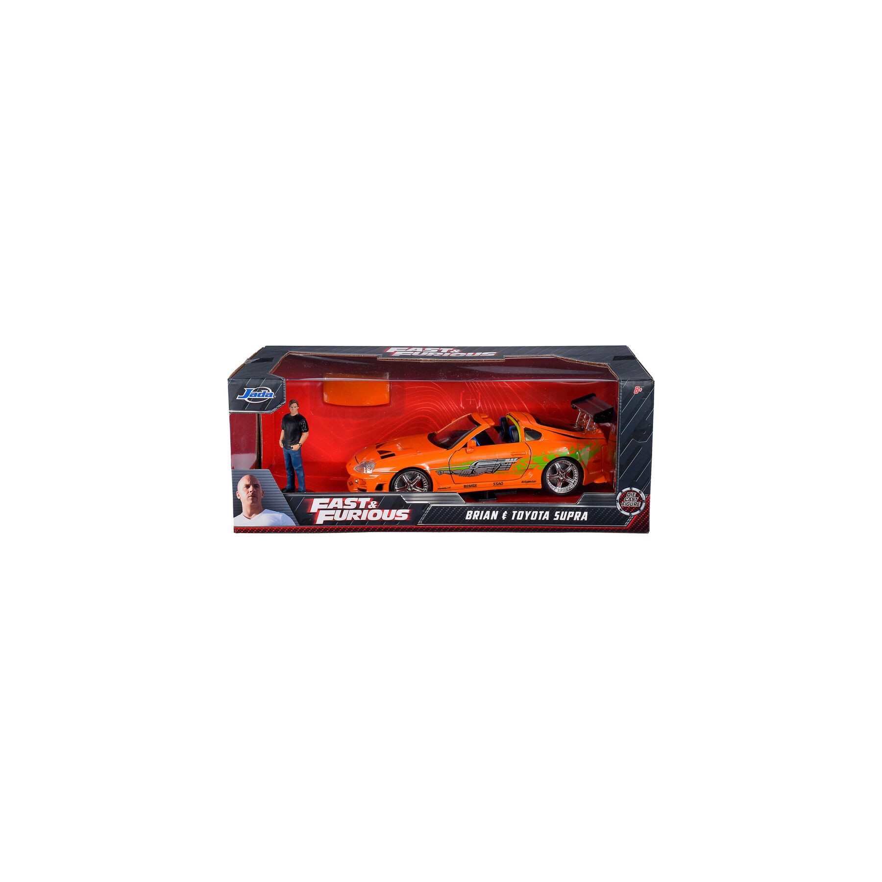 Blister figura Brian + Coche Toyota Supra Fast & Furious