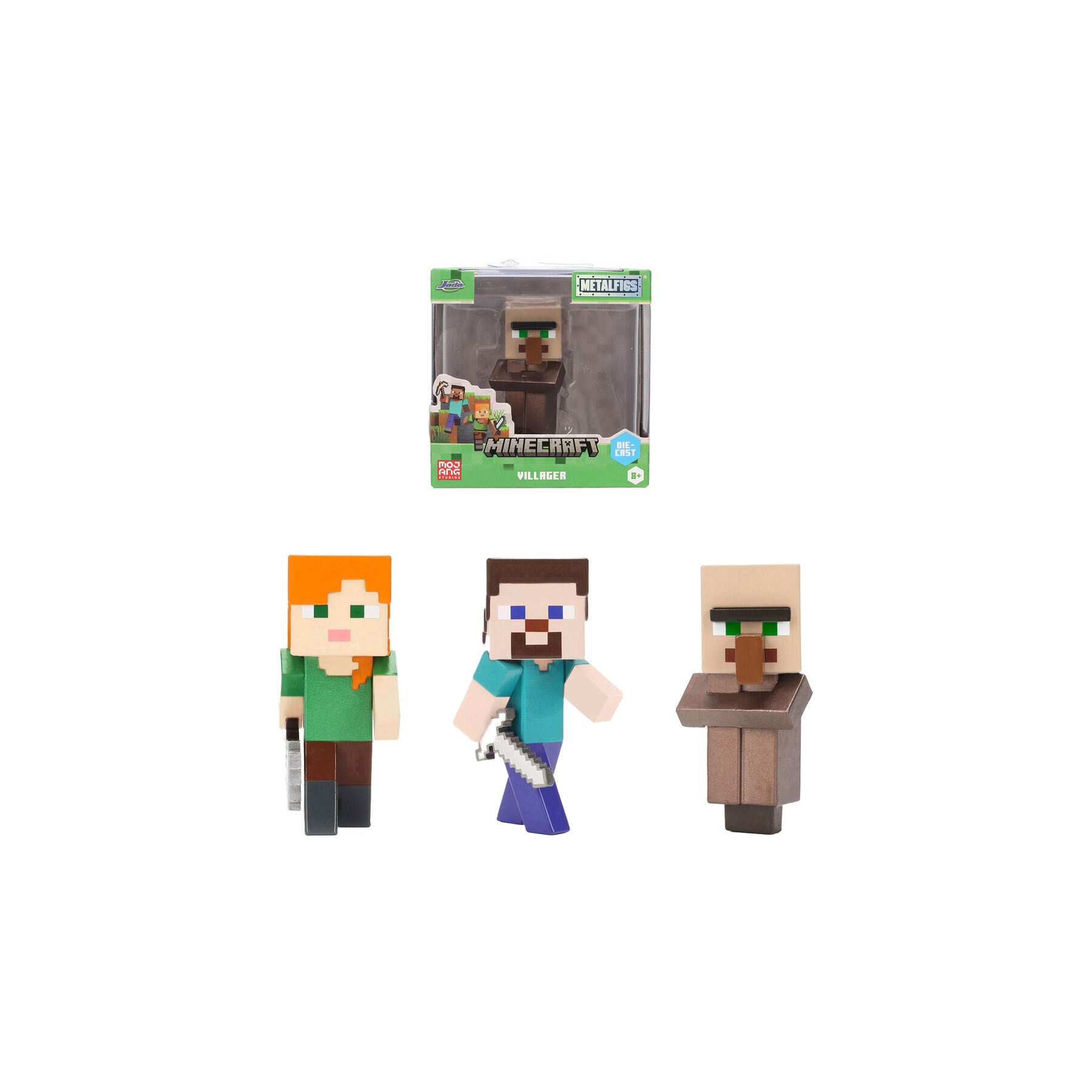 Figura metalfigs Minecraft 7cm surtido