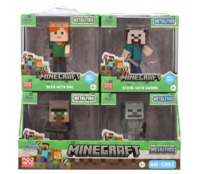 Figura metalfigs Minecraft 7cm surtido