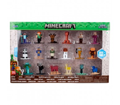 Blister 18 figuras Minecraft 4cm