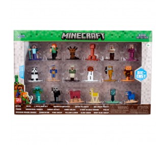 Blister 18 figuras Minecraft 4cm