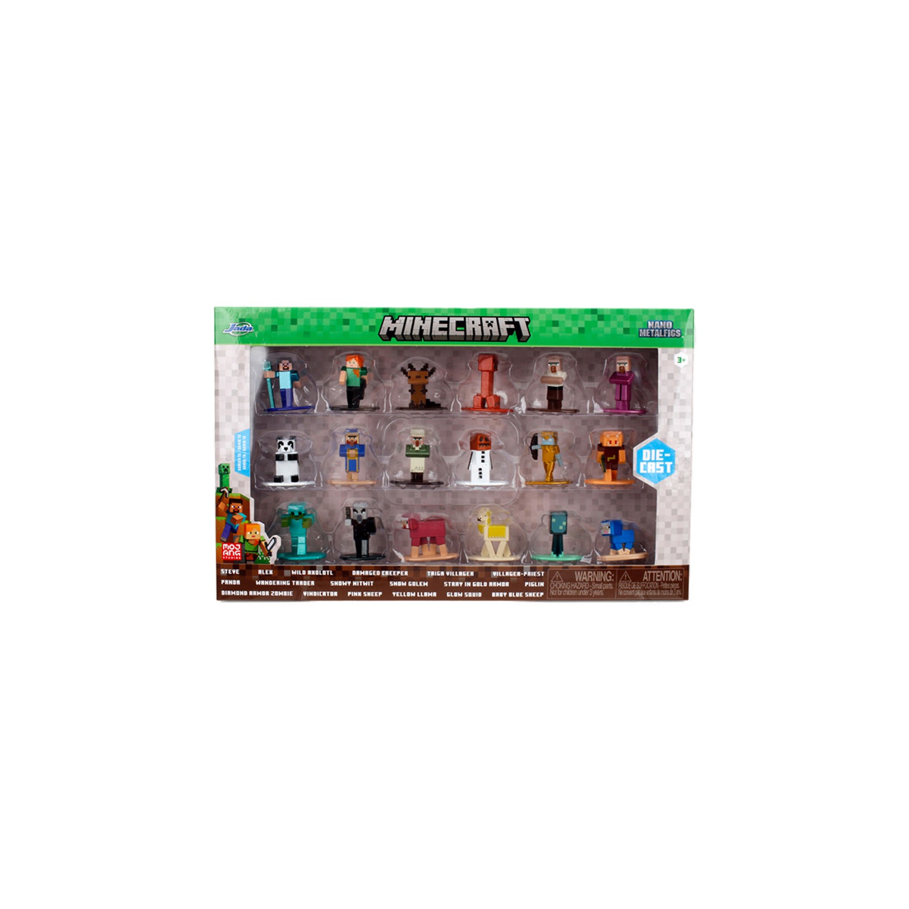 Blister 18 figuras Minecraft 4cm