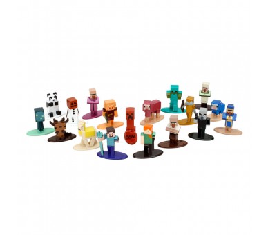 Blister 18 figuras Minecraft 4cm