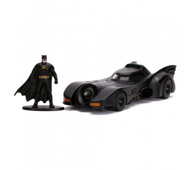 Blister figura Batman + Coche Batmovil 1989 metal DC Comics