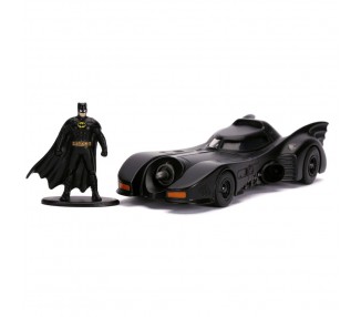 Blister figura Batman + Coche Batmovil 1989 metal DC Comics
