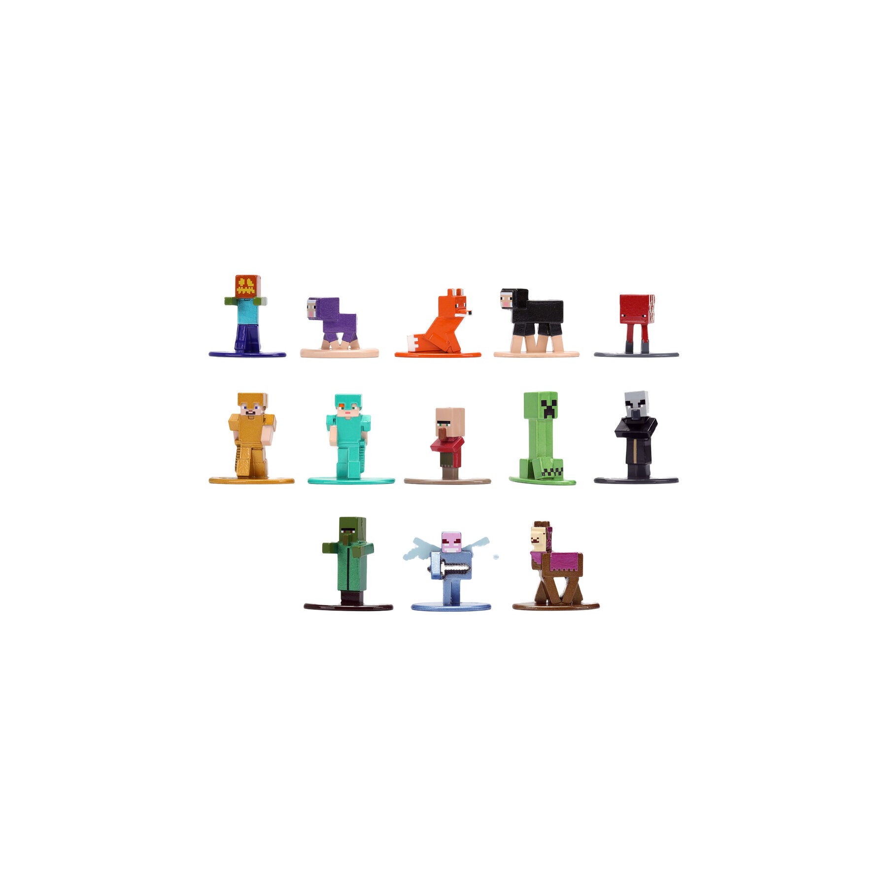 Figura sobre sorpresa metalfigs Minecraft 4cm surtido