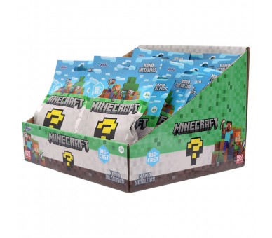 Figura sobre sorpresa metalfigs Minecraft 4cm surtido