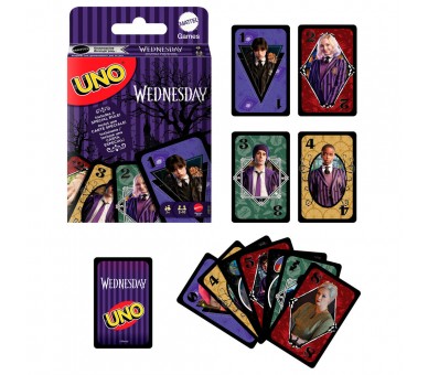Juego cartas UNO Miercoles Wednesday
