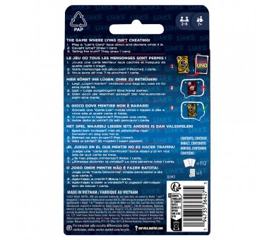 Juego cartas UNO Liars