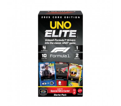 Juego cartas UNO Elite F1 Starter Pack