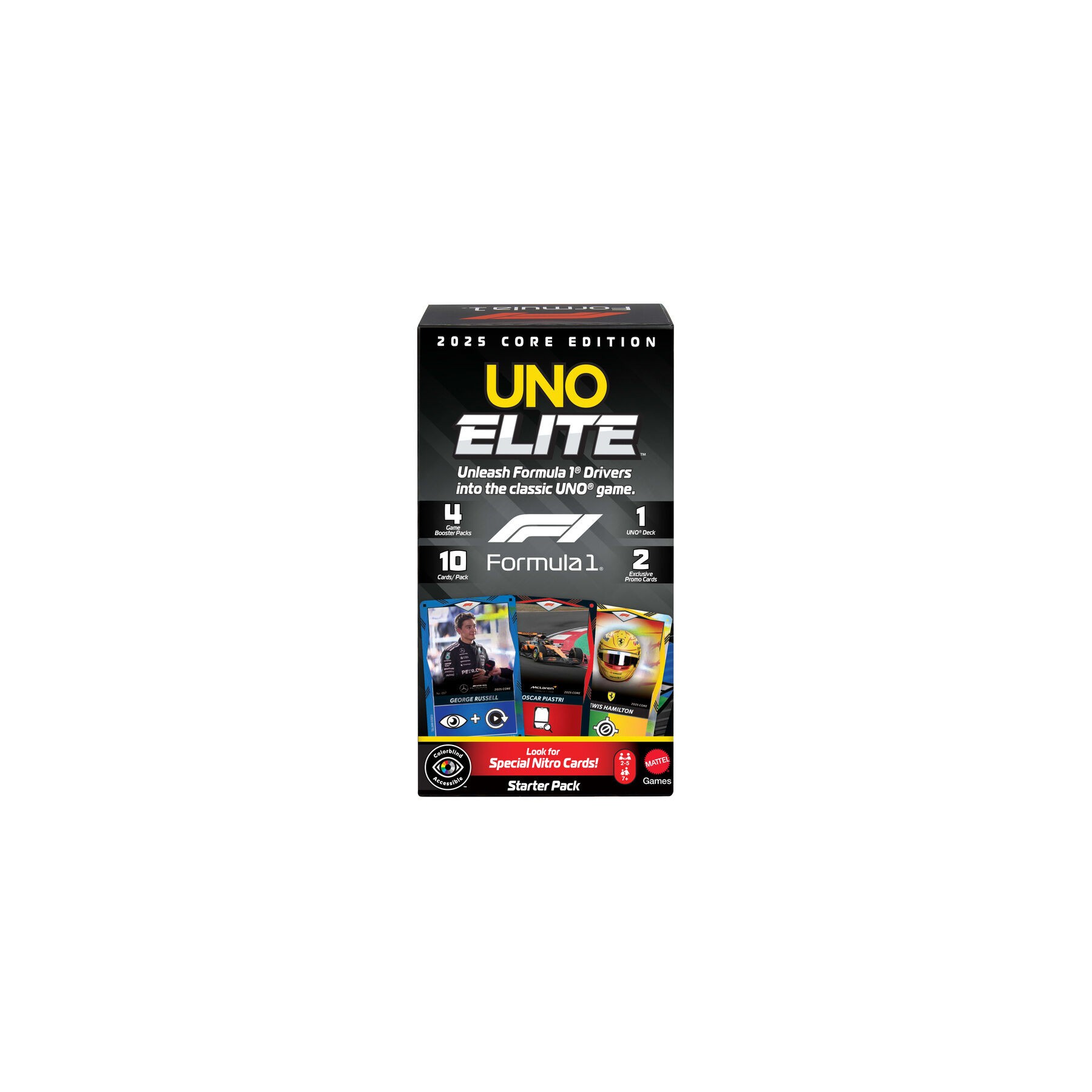 Juego cartas UNO Elite F1 Starter Pack