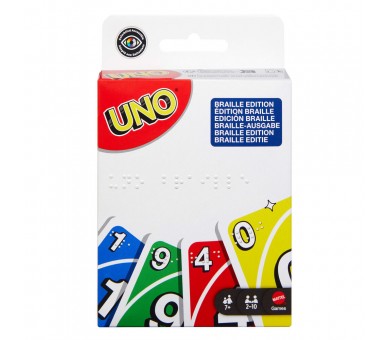 Juego cartas UNO Braille