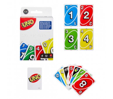 Juego cartas UNO Braille