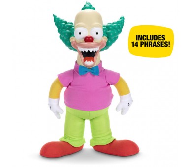 Muñeco parlante Krusty El Payaso Los Simpsons ingles 44cm