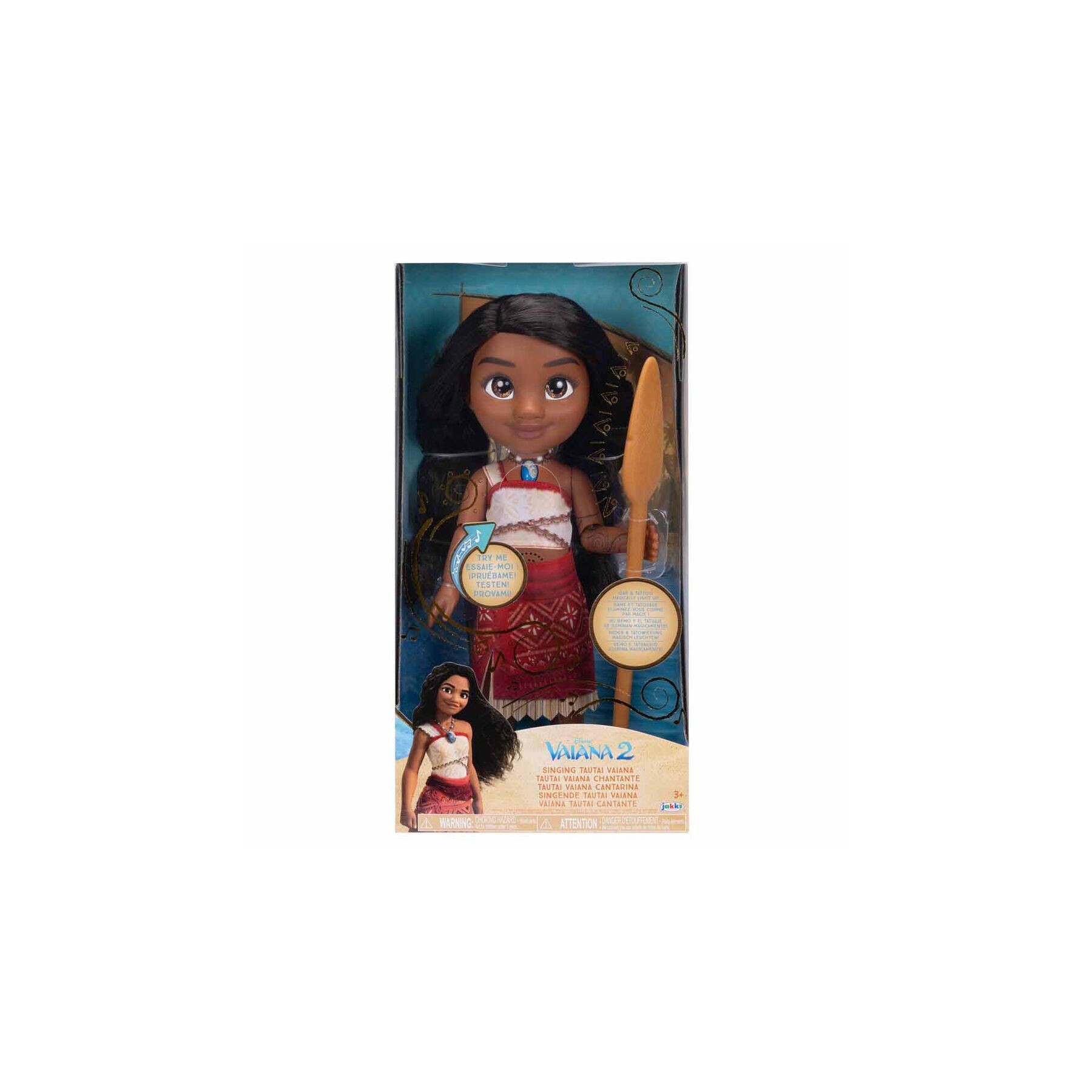 Muñeca Vaiana Moana 2 Disney 38cm sonido
