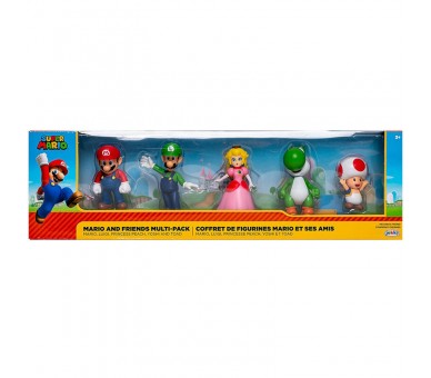 Blister 5 figuras Super Mario Nintendo 6cm
