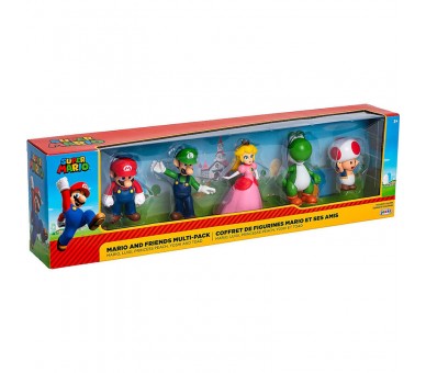 Blister 5 figuras Super Mario Nintendo 6cm