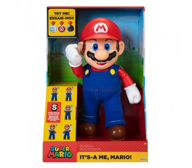 Figura interactiva ingles Its A Me Mario Super Mario Nintendo 36cm
