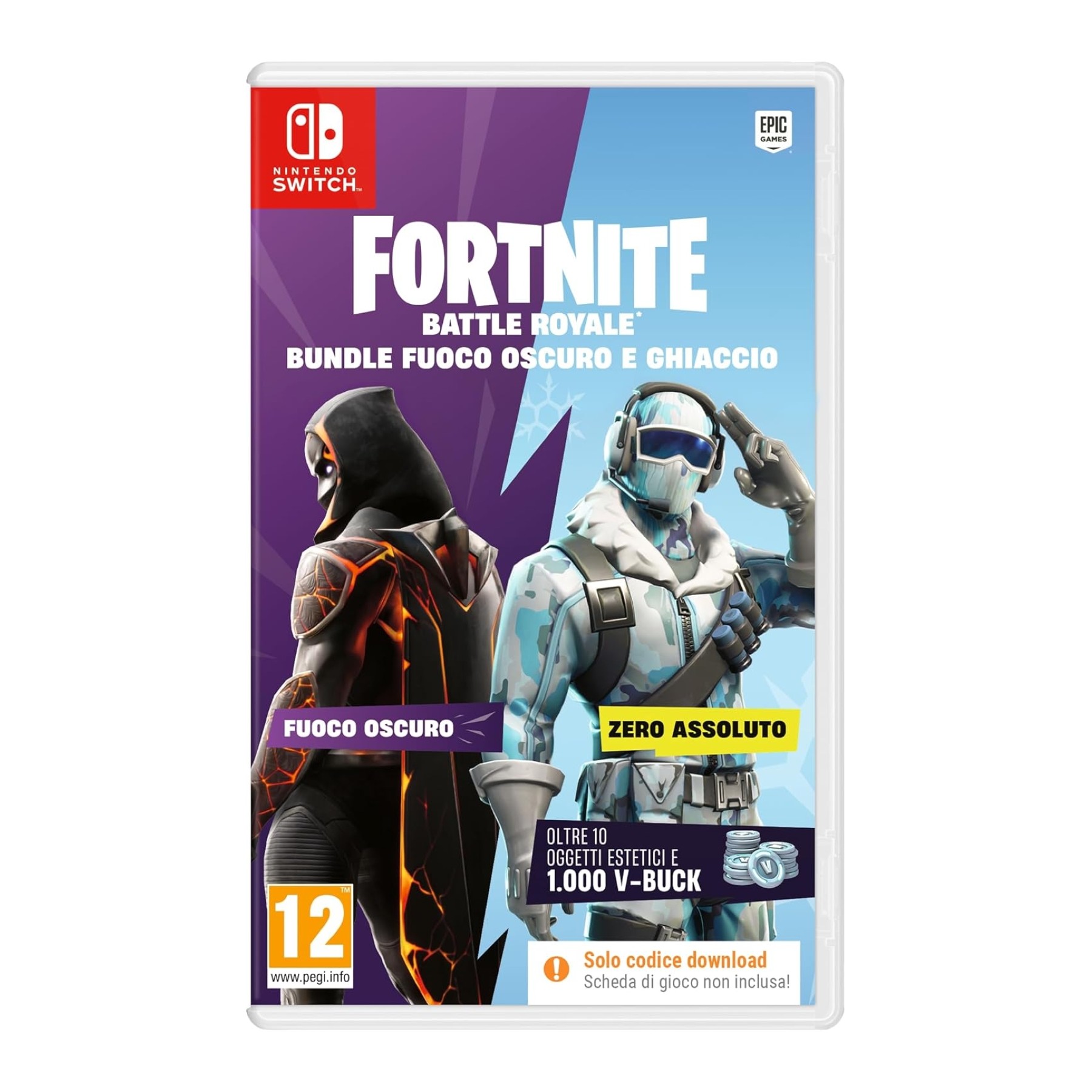 Fortnite Bundle Fuoco Oscuro e Ghiaccio Juego Digital para Consola Nintendo Switch