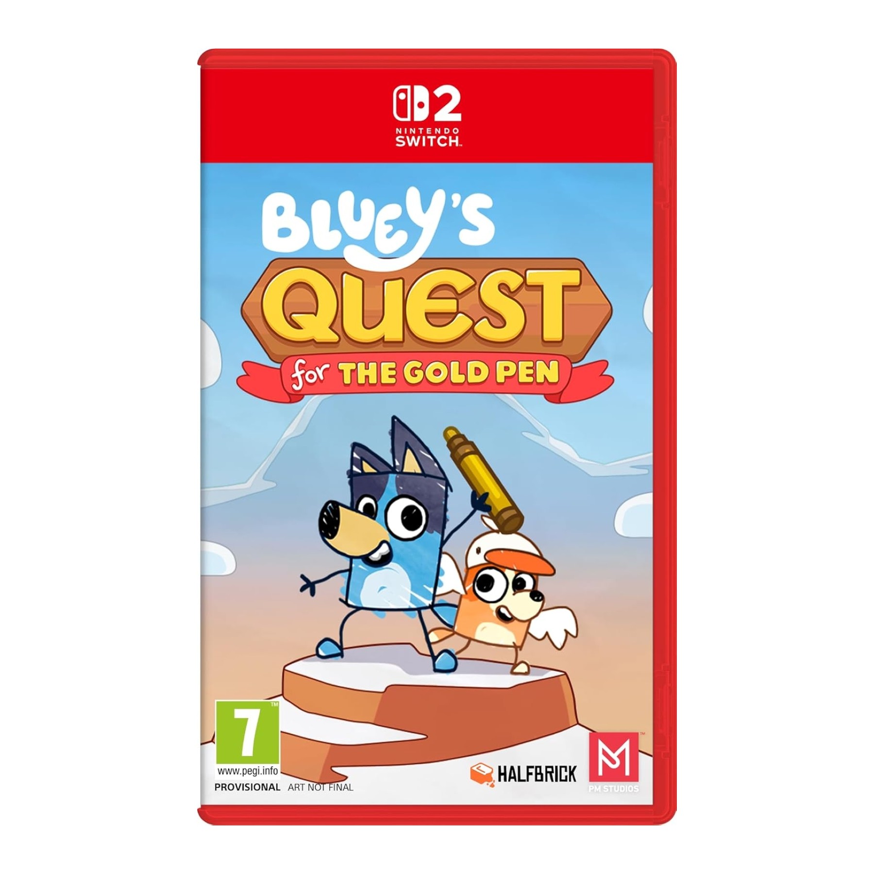 Bluey's Quest for the Gold Pen Juego Fisico para Consola Nintendo Switch 2