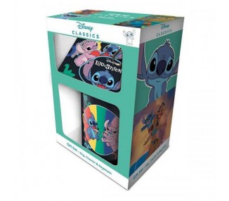 Lilo & Stitch You My Fave Tazza/Coaster/Keychain Gift Set