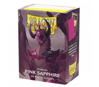 11061 100 Sleeves ST Matte Pink Shappire Dragon Shield