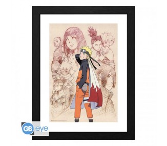 Naruto Shippuden Framed Print: Naruto & His Allies 30x40
