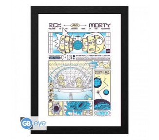 Rick and Morty Framed Print: Bad Trip 30x40