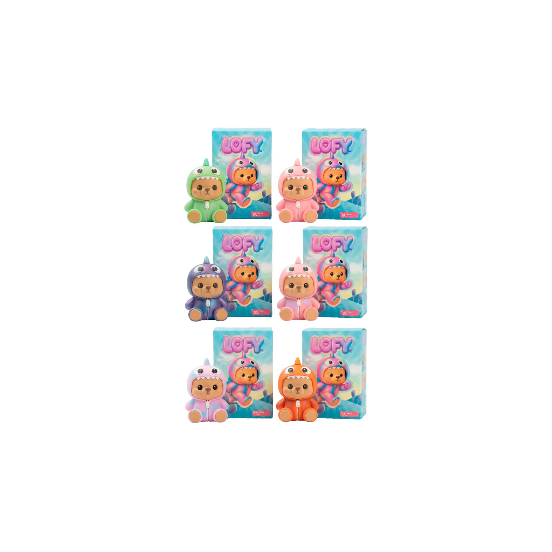 Muñeco sorpresa PVC Blind Box Oso Lofy 7cm surtido