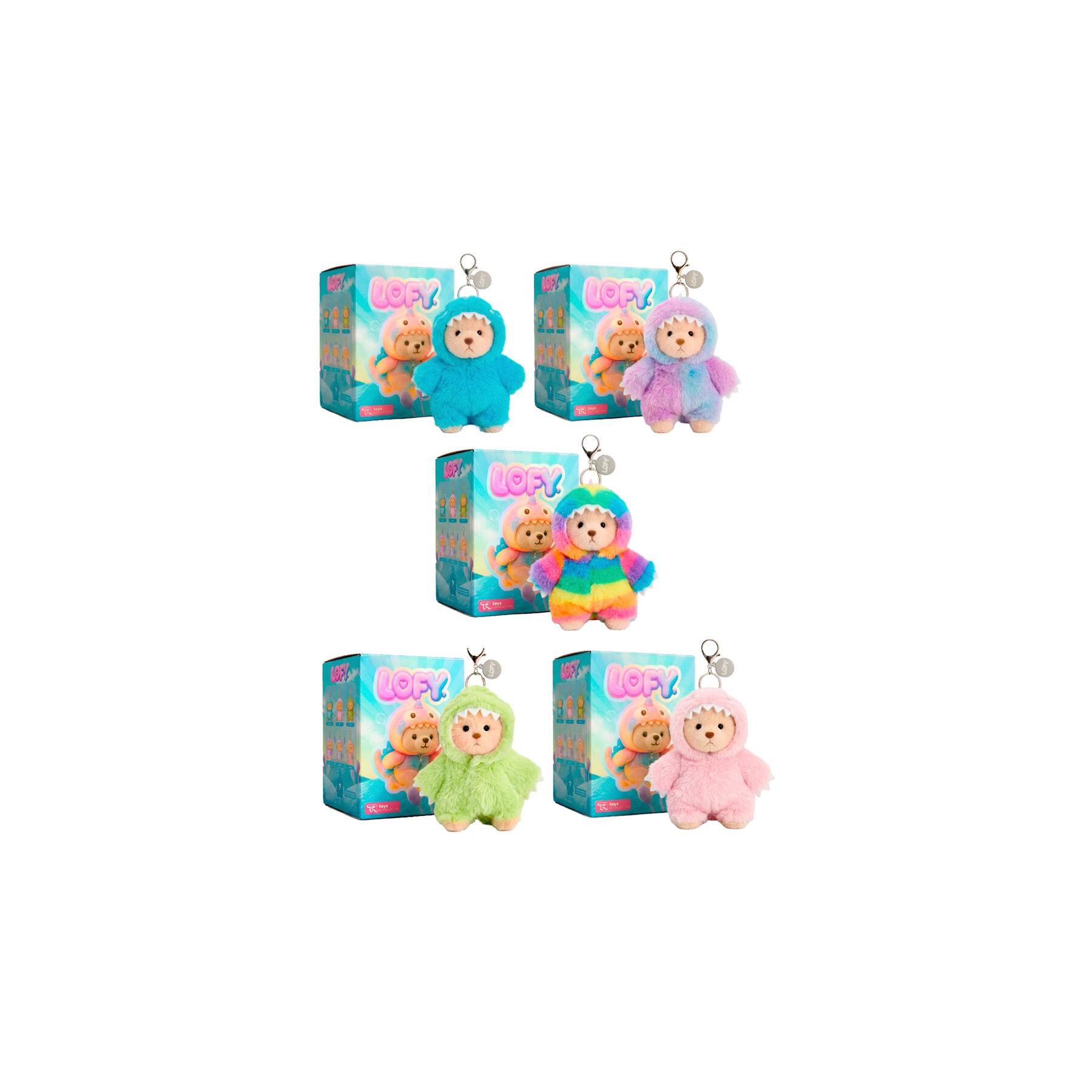 Muñeco llavero peluche sorpresa Blind Box Oso Lofy 17cm surtido