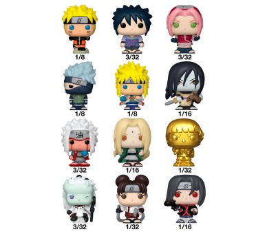 Figura Mystery Bitty POP Naruto Shippuden surtido