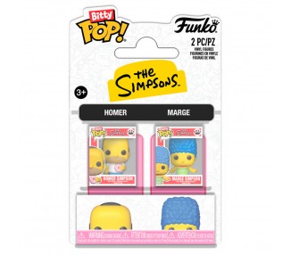 Blister 2 figuras Bitty POP Los Simpsons Homer & Marge
