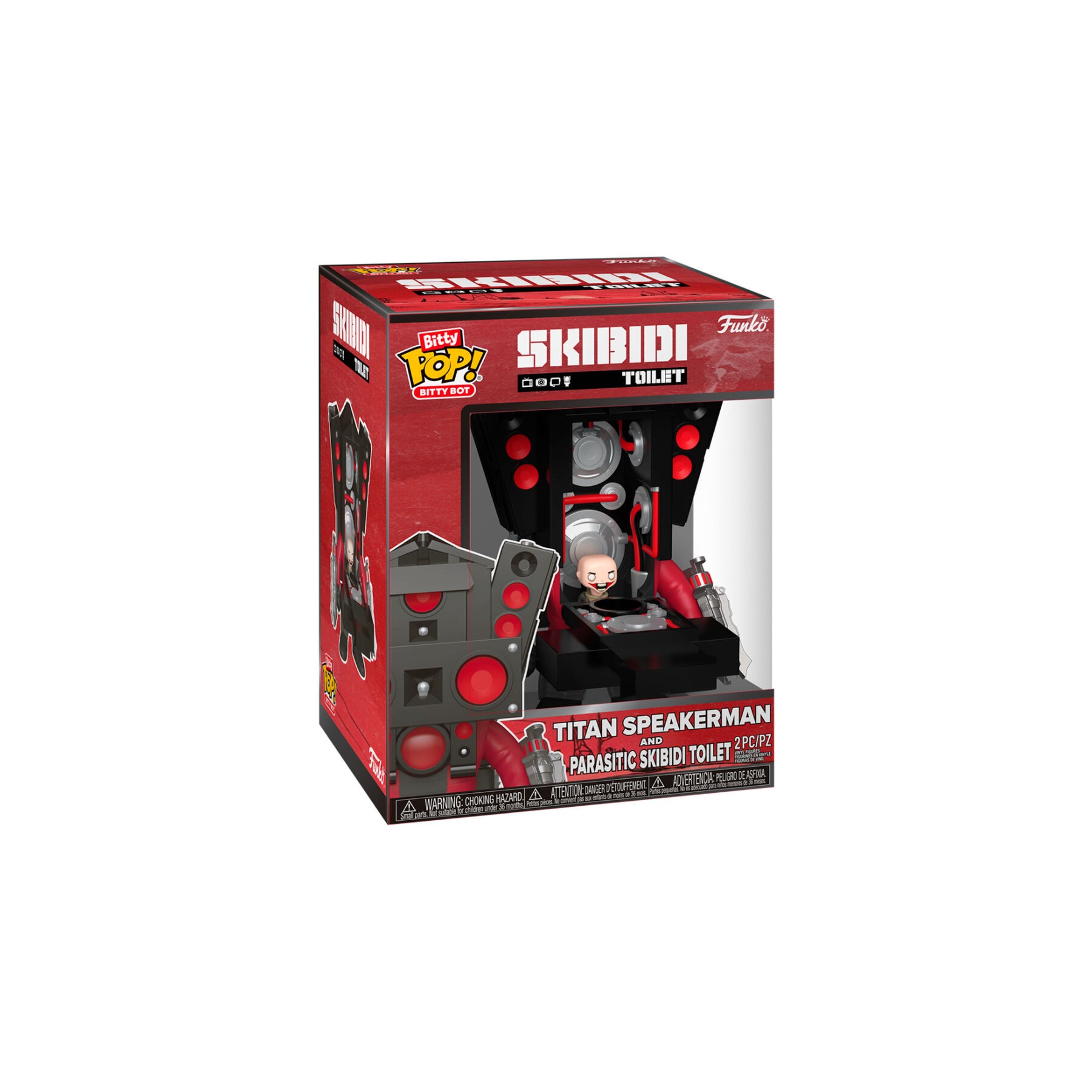 Figura Bitty Bots Skibidi Toilet Titan Speakerman and Parasitic Skibidi Toilet
