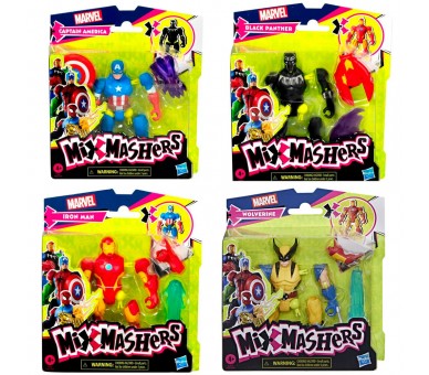 Figura Mixmashers Los Vengadores Avengers Marvel 12cm surtido