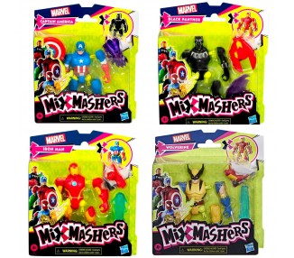 Figura Mixmashers Los Vengadores Avengers Marvel 12cm surtido
