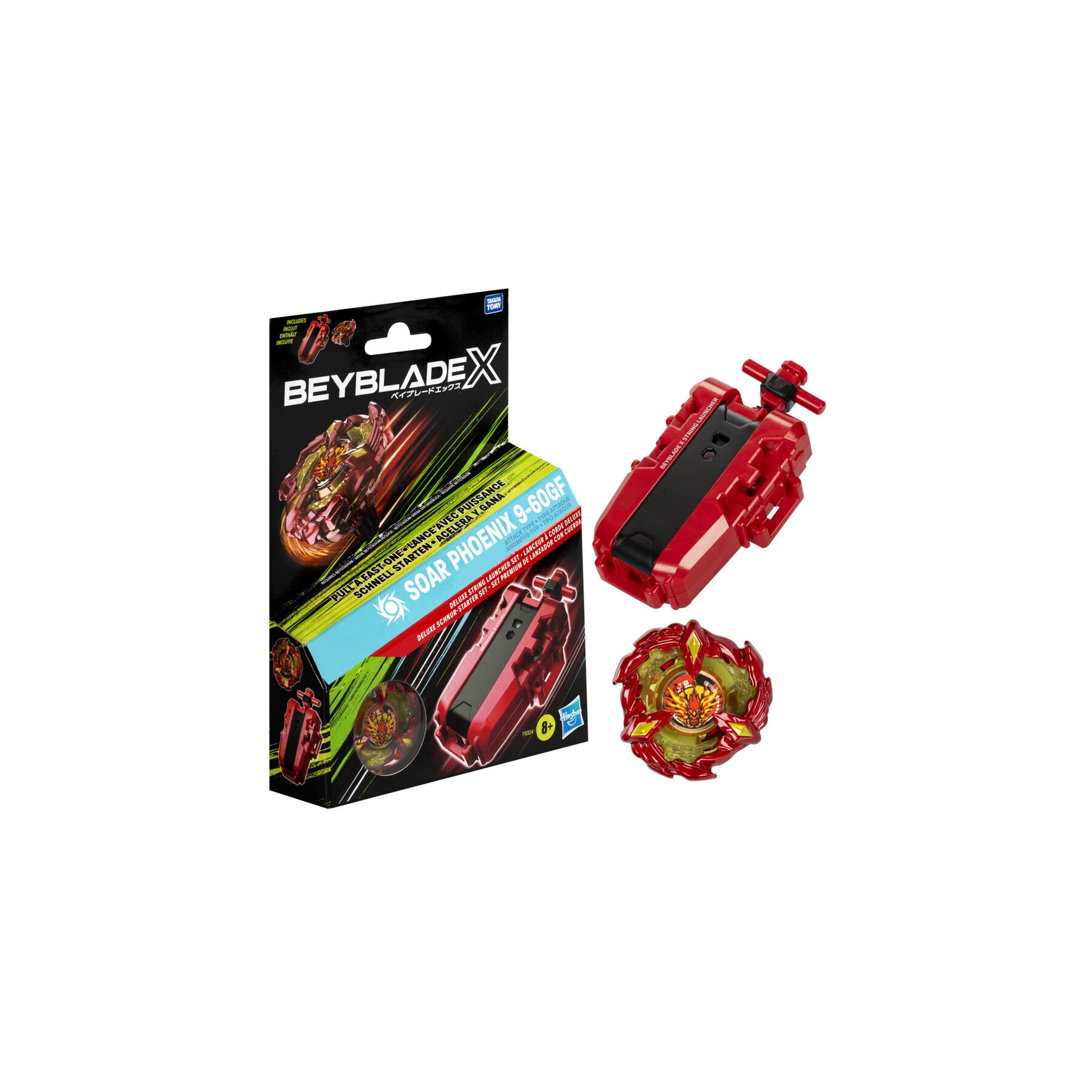 Set Premium Lanzador Con Cuerda Beyblade X