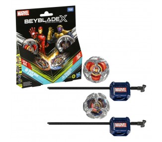 Kit inicial Beyblade X Marvel surtido