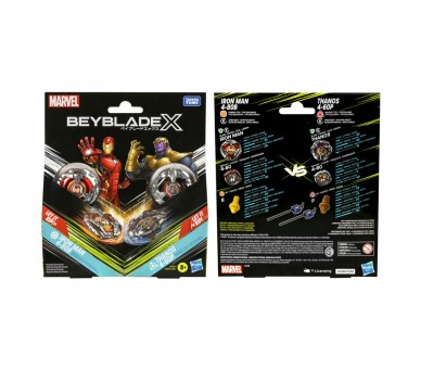 Kit inicial Beyblade X Marvel surtido