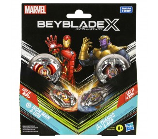 Kit inicial Beyblade X Marvel surtido