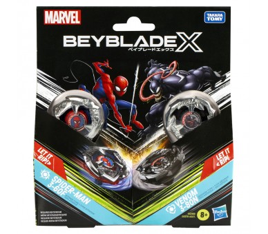 Kit inicial Beyblade X Marvel surtido